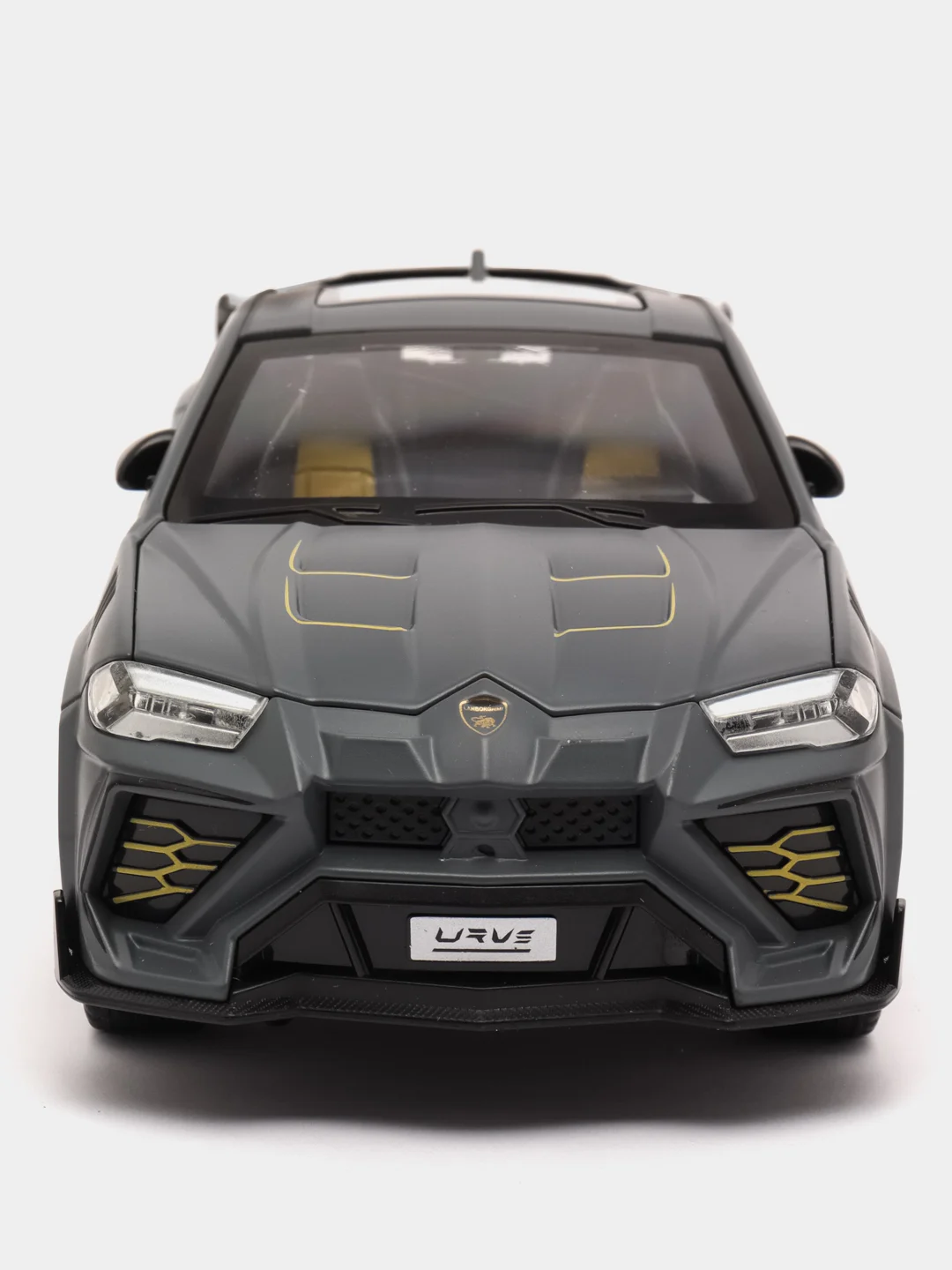 Серый модель автомобиля Lamborghini Urus дым/свет/звук