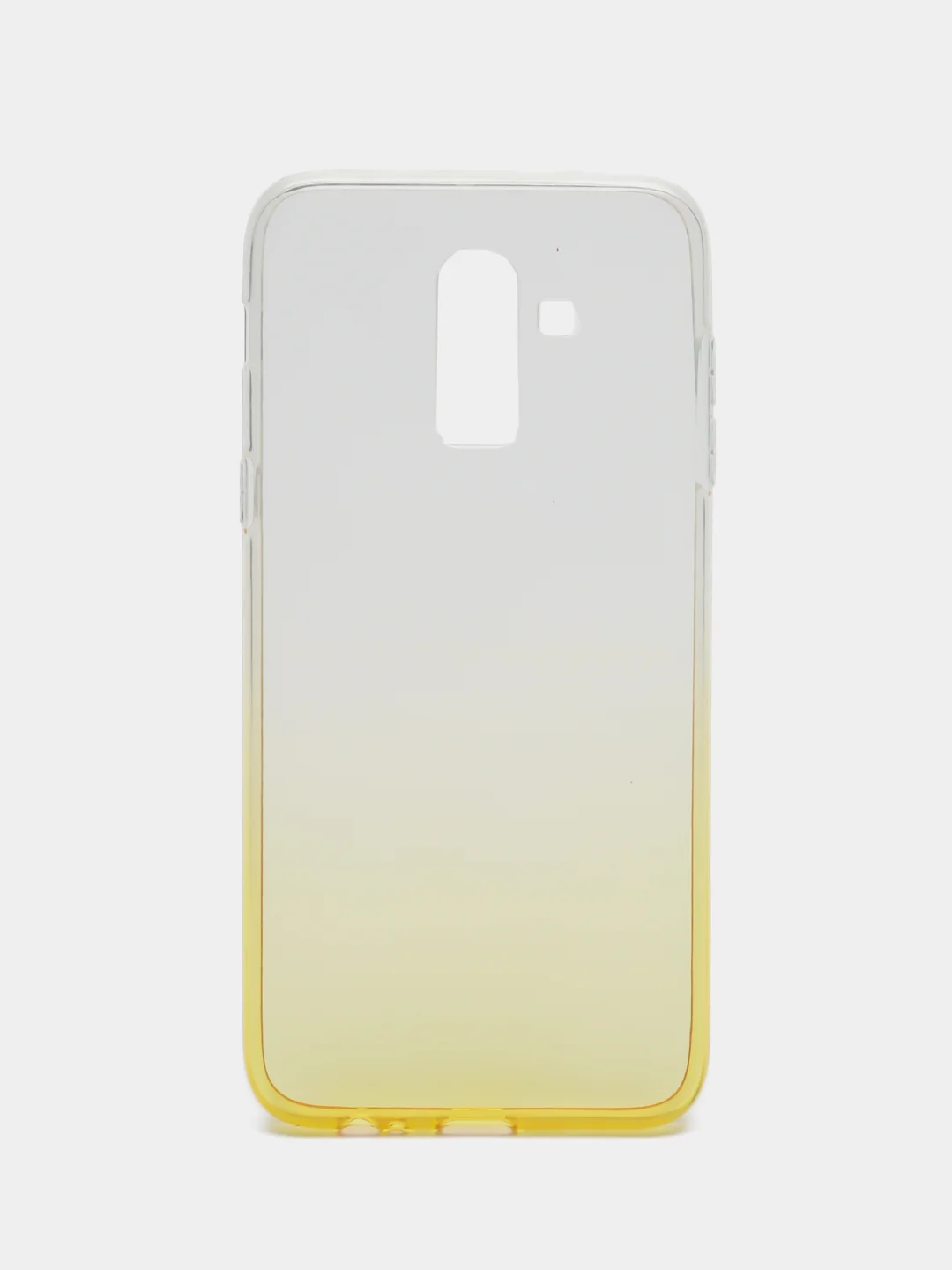 Желтый силиконовый чехол на Samsung Galaxy J8 2018