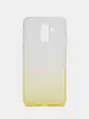 Желтый силиконовый чехол на Samsung Galaxy J8 2018
