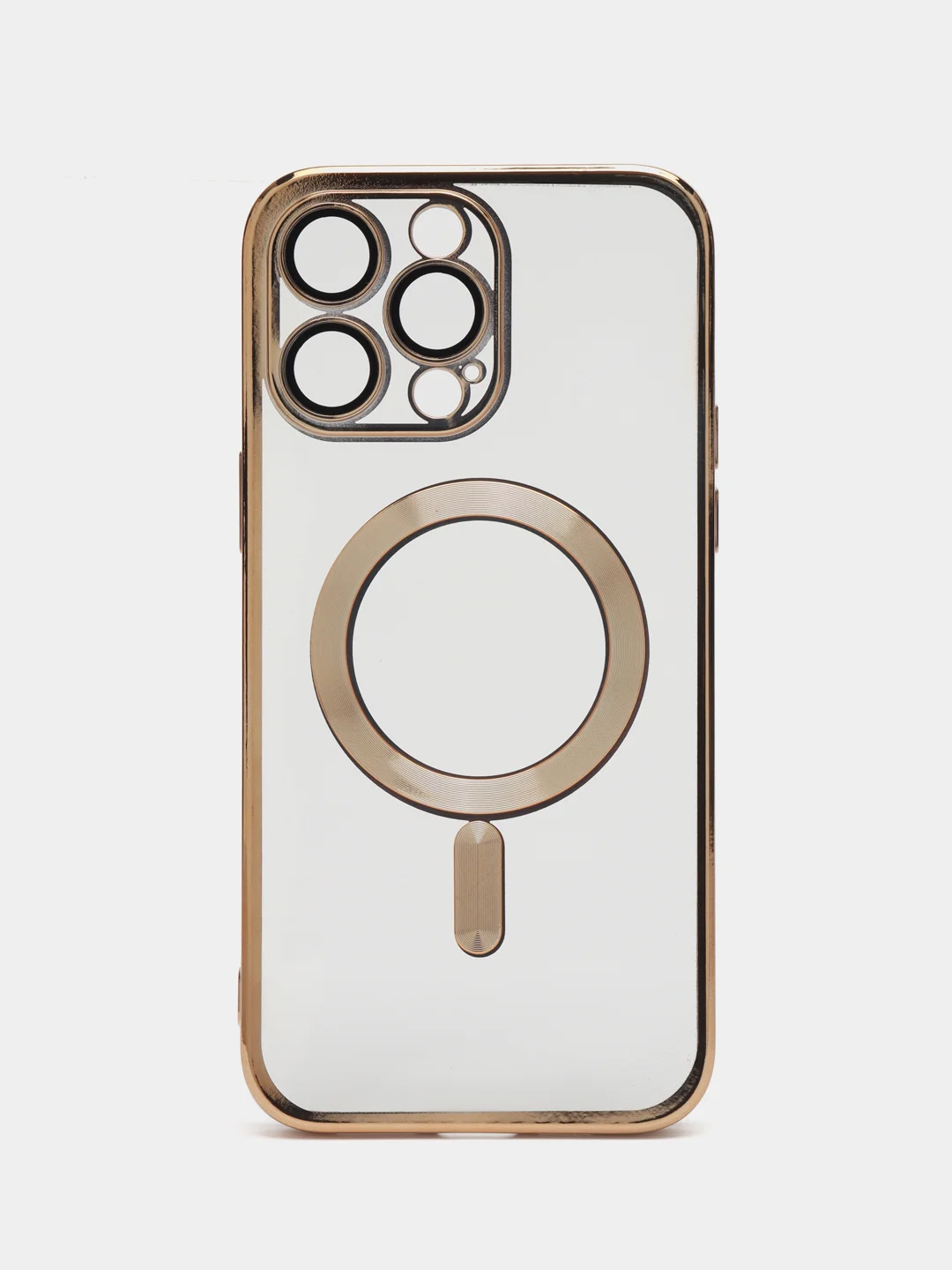 Золотой чехол MagSafe (МагСейф) для iPhone (Айфон) 11, 12, 13, 14, Pro, Pro Max, силиконовый