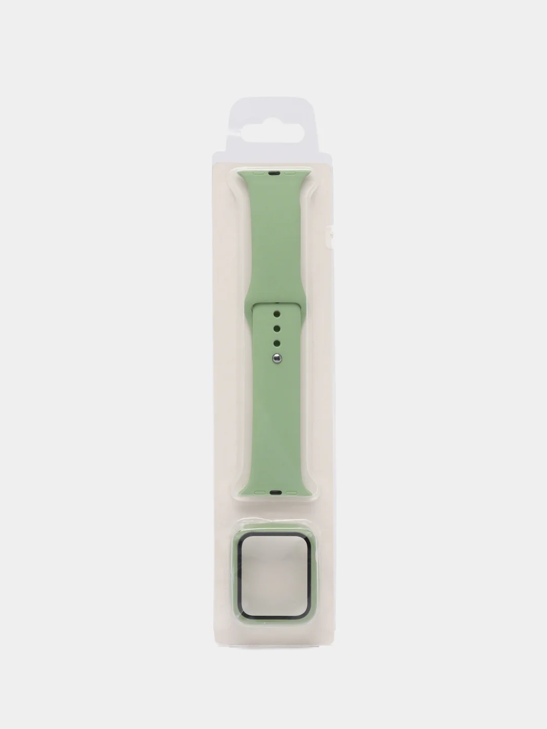 Лайм бампер с защитным стеклом и ремешком для Apple Watch 38/40/41/42/44/45/49