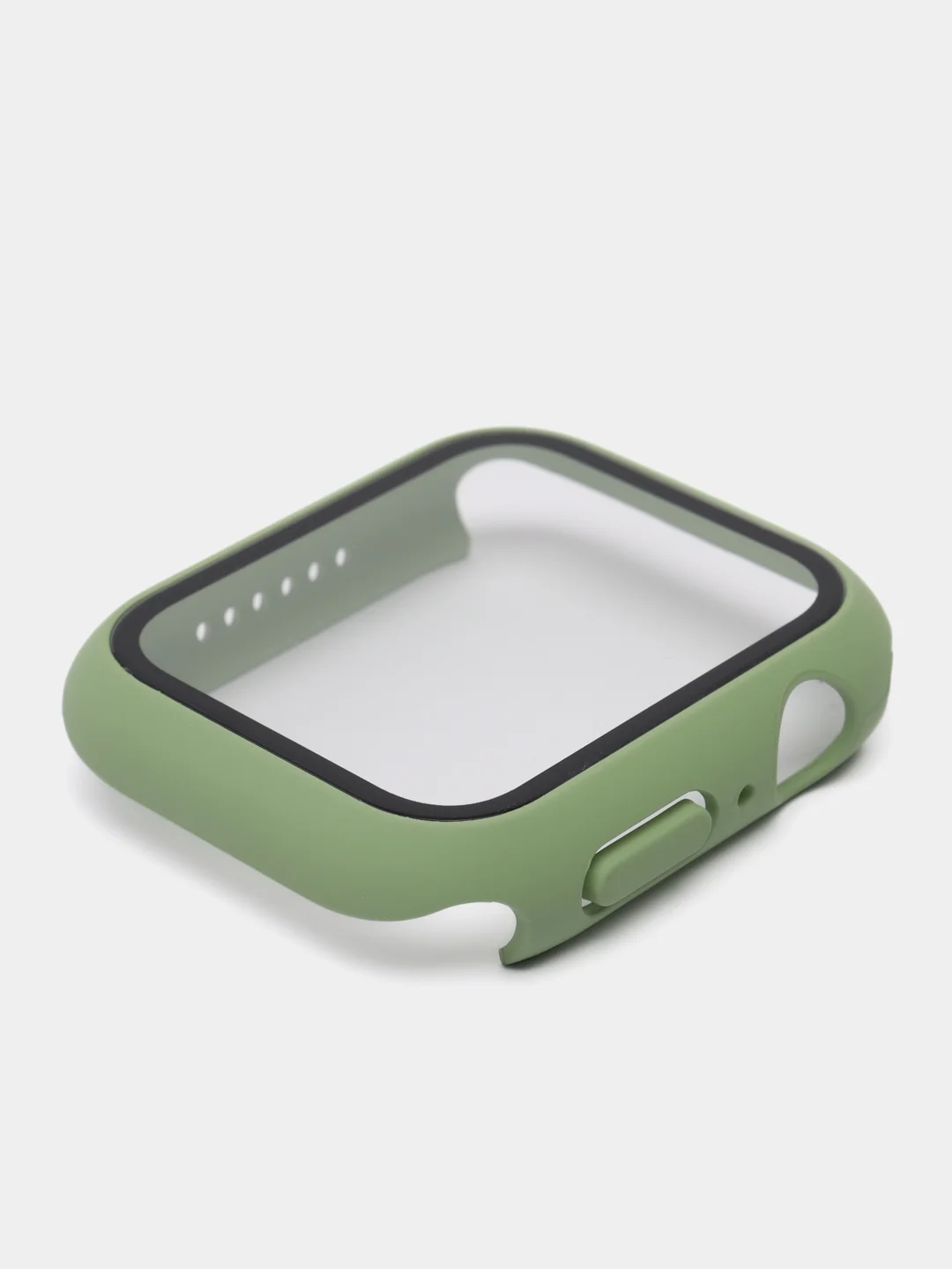 Лайм бампер с защитным стеклом и ремешком для Apple Watch 38/40/41/42/44/45/49