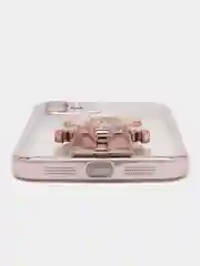 Бронзовый чехол на Айфон с BearBrick медведь держателем подставкой IPhone XR, 11, 12, 13, 14 Pro Max