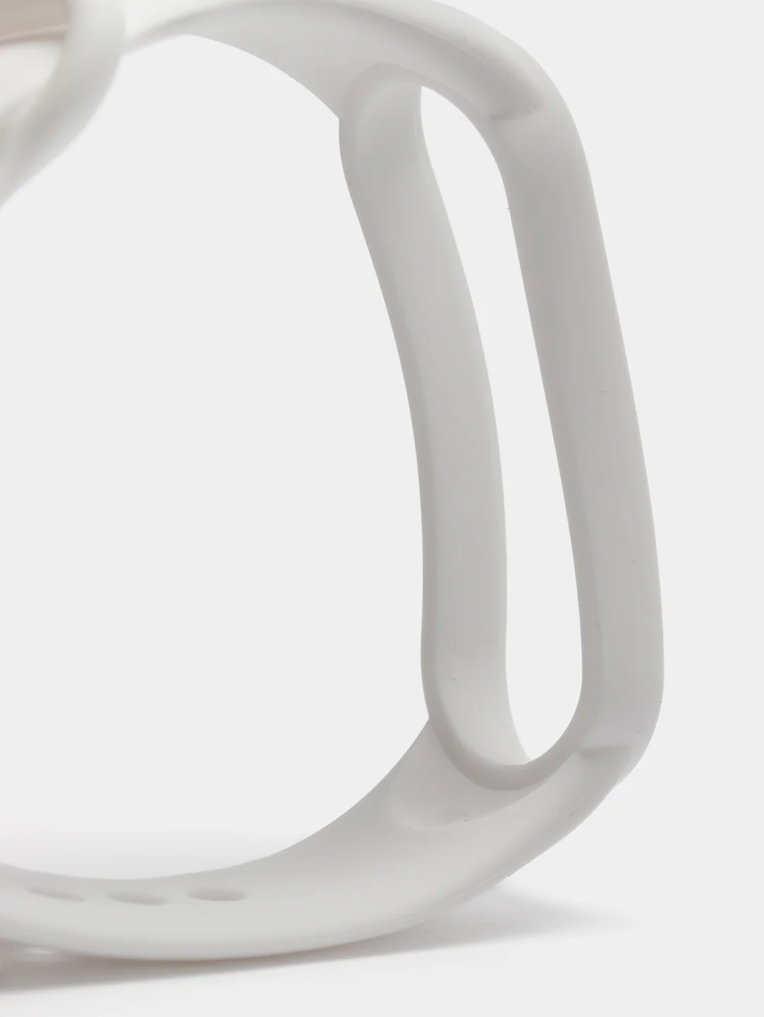 Белый силиконовый ремешок Xiaomi Mi Band 5 /Band 6/Band 7 Браслет для smart часов Ксяоми Ми бенд