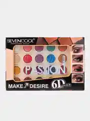 Глиттерные тени для век с блестками SevenCool Love Passion 6D Color, 24 цвета