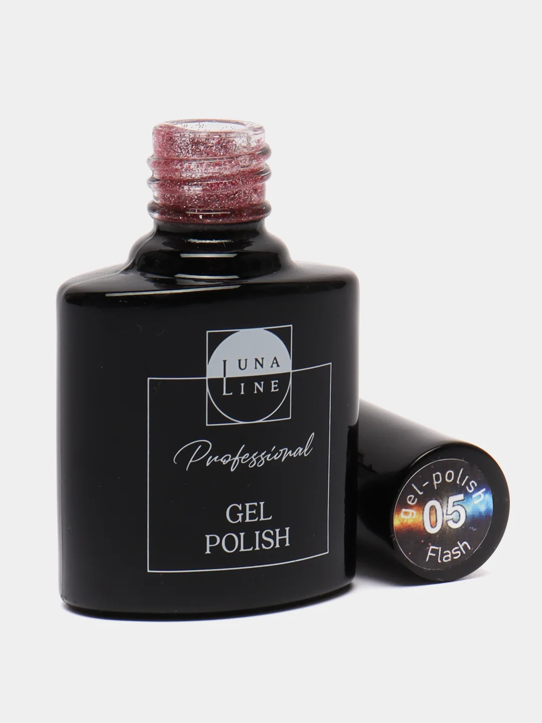 Кораллово-розовый светоотражающий гель-лак Luna Line Professional Flash, 10 мл