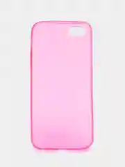 Розовый силиконовый - пластиковый чехол для iPhone 5 / 5s / 5Se