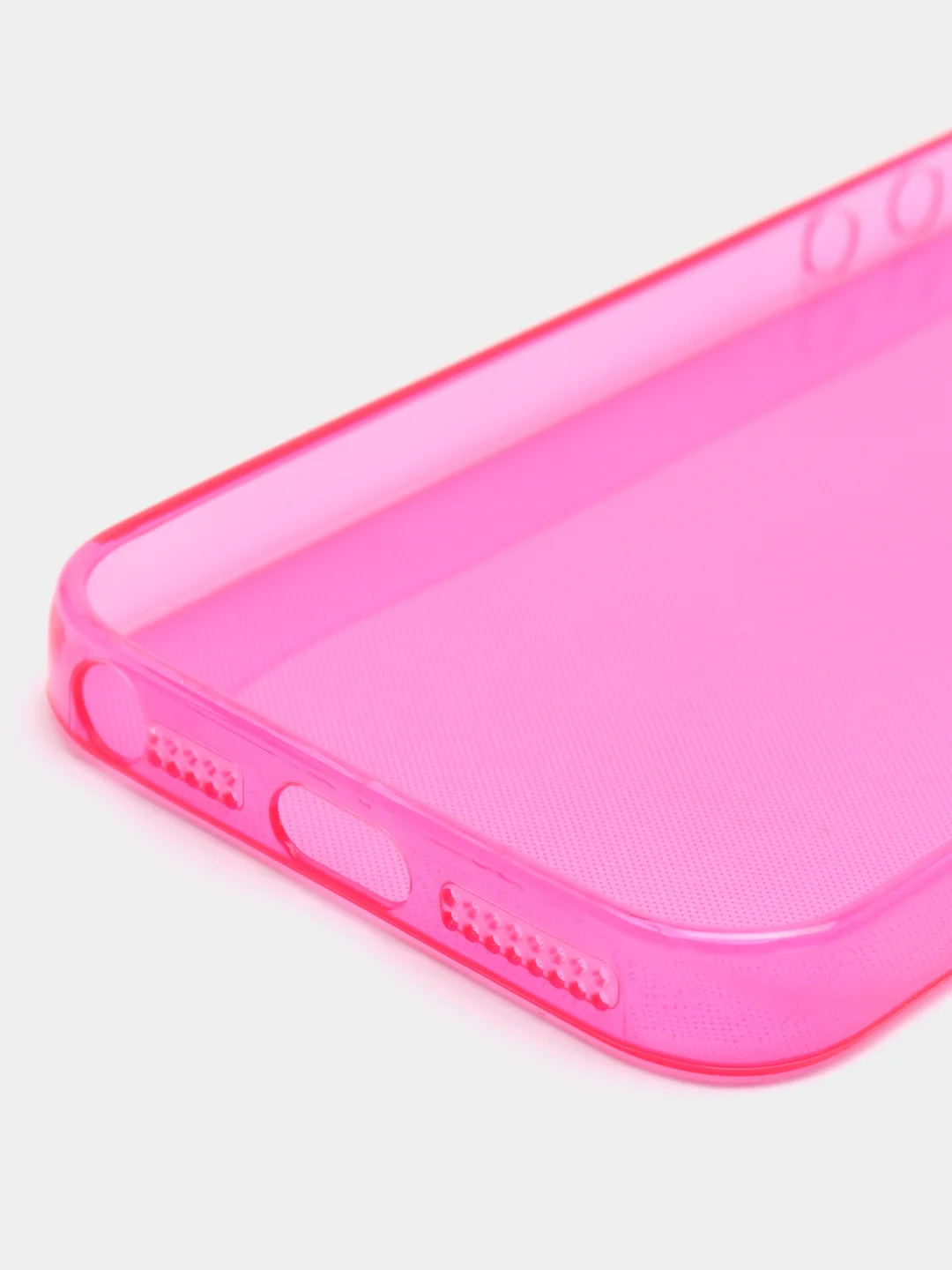 Розовый силиконовый - пластиковый чехол для iPhone 5 / 5s / 5Se