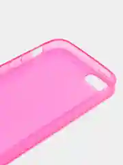 Розовый силиконовый - пластиковый чехол для iPhone 5 / 5s / 5Se