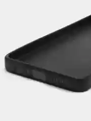 Черный чехол для Samsung Galaxy A04 (Самсунг Галакси А04), силиконовый, матовый, черный