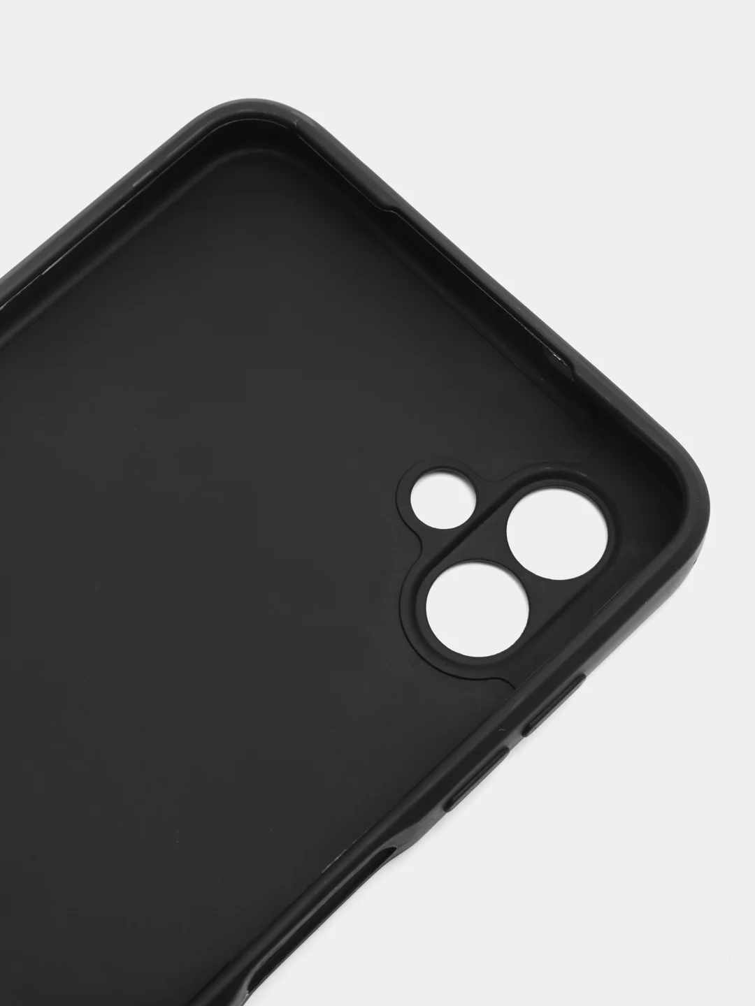 Черный чехол для Samsung Galaxy A04 (Самсунг Галакси А04), силиконовый, матовый, черный