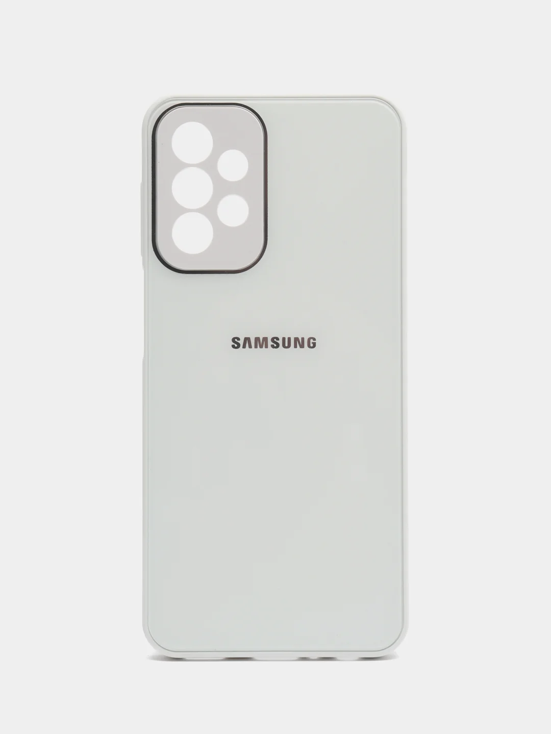 Слоновая кость чехол Samsung Galaxy A23, Самсунг Галакси А23 твердый, пластиковый, глянцевый, под стекло