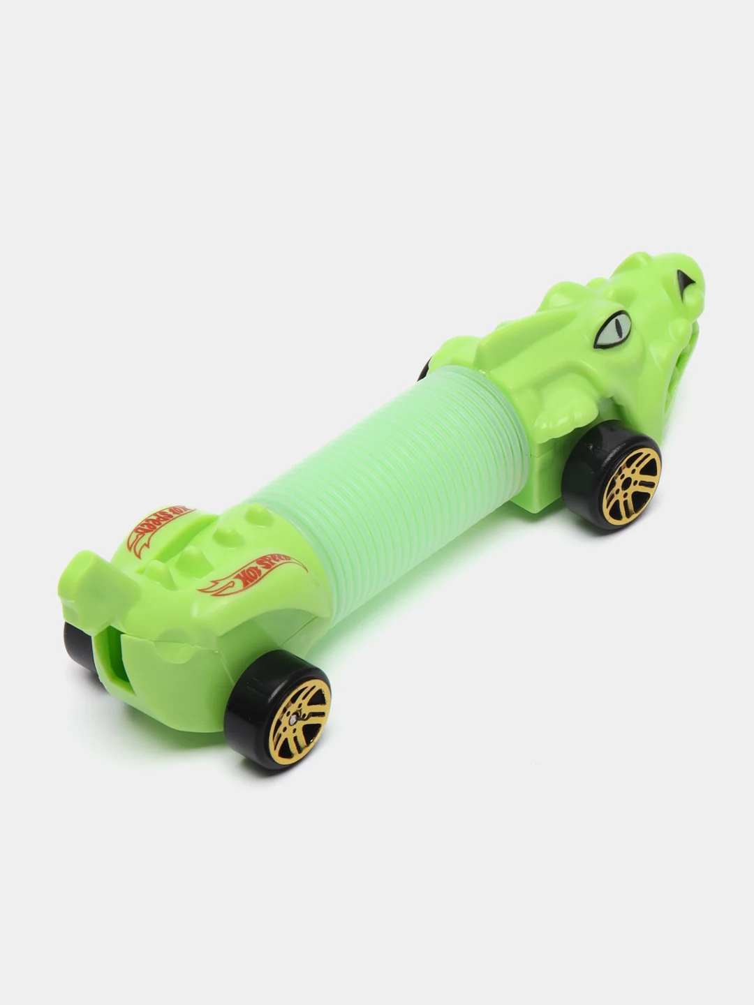 Салатовый машинка пружинка, светится, 10 х 3 х 2,5 см