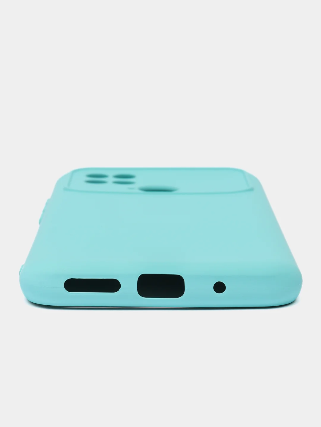 Ледяной силиконовый чехол на Xiaomi Poco C40 ( Сяоми Поко С40 ) прозрачный , защита камеры