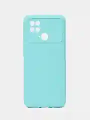 Ледяной силиконовый чехол на Xiaomi Poco C40 ( Сяоми Поко С40 ) прозрачный , защита камеры