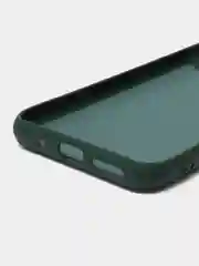 Тёмно-зелёный силиконовый чехол на Xiaomi Poco C40 ( Сяоми Поко С40 ) прозрачный , защита камеры