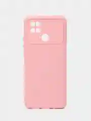 Конфетный силиконовый чехол на Xiaomi Poco C40 ( Сяоми Поко С40 ) прозрачный , защита камеры