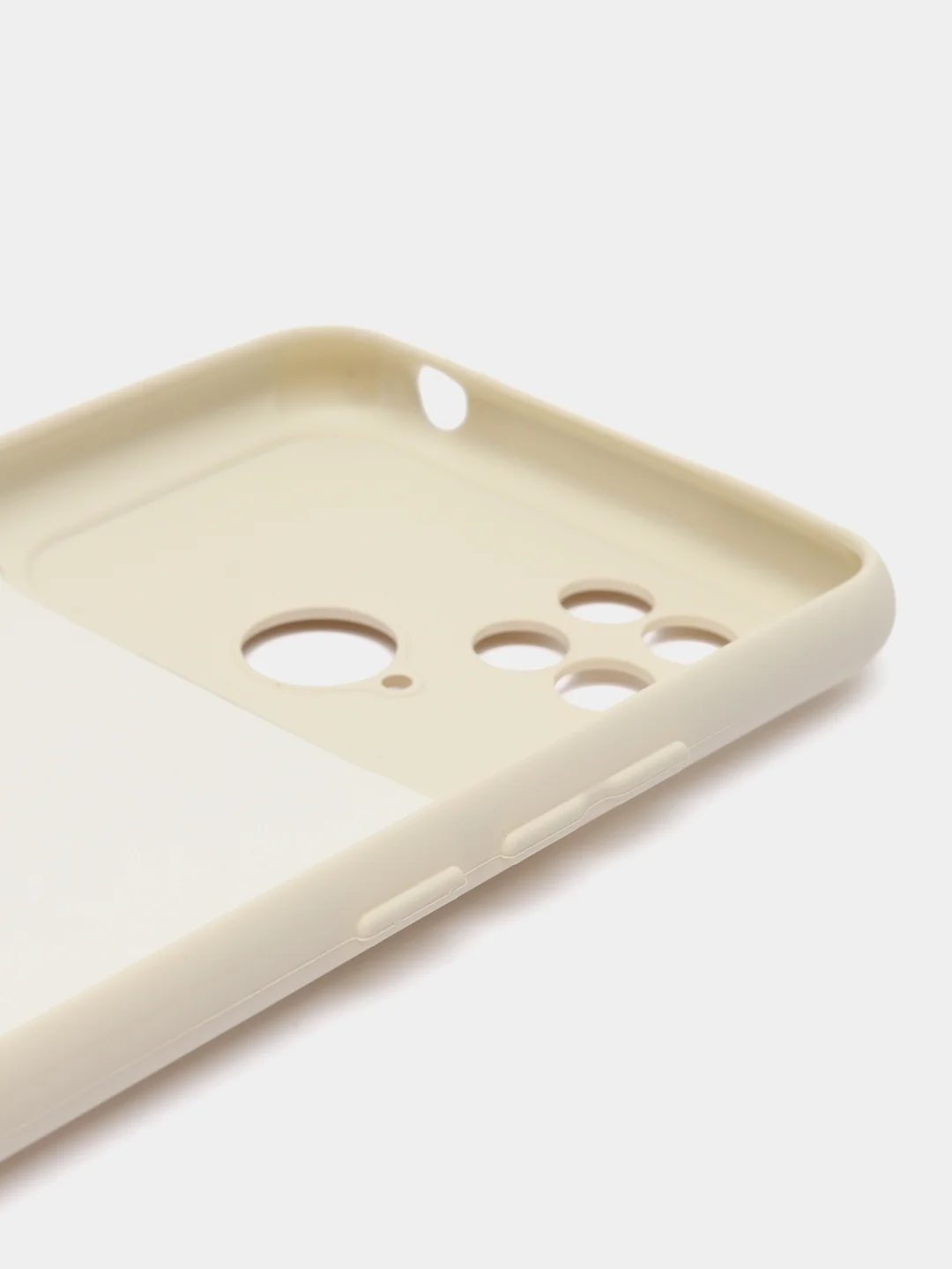 Слоновая кость силиконовый чехол на Xiaomi Poco C40 ( Сяоми Поко С40 ) прозрачный , защита камеры