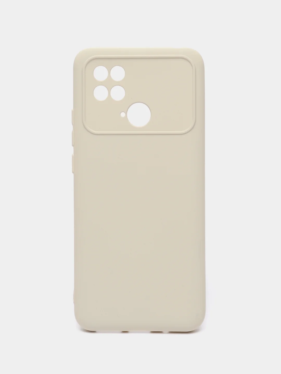Слоновая кость силиконовый чехол на Xiaomi Poco C40 ( Сяоми Поко С40 ) прозрачный , защита камеры