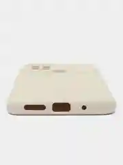 Слоновая кость силиконовый чехол на Xiaomi Poco C40 ( Сяоми Поко С40 ) прозрачный , защита камеры