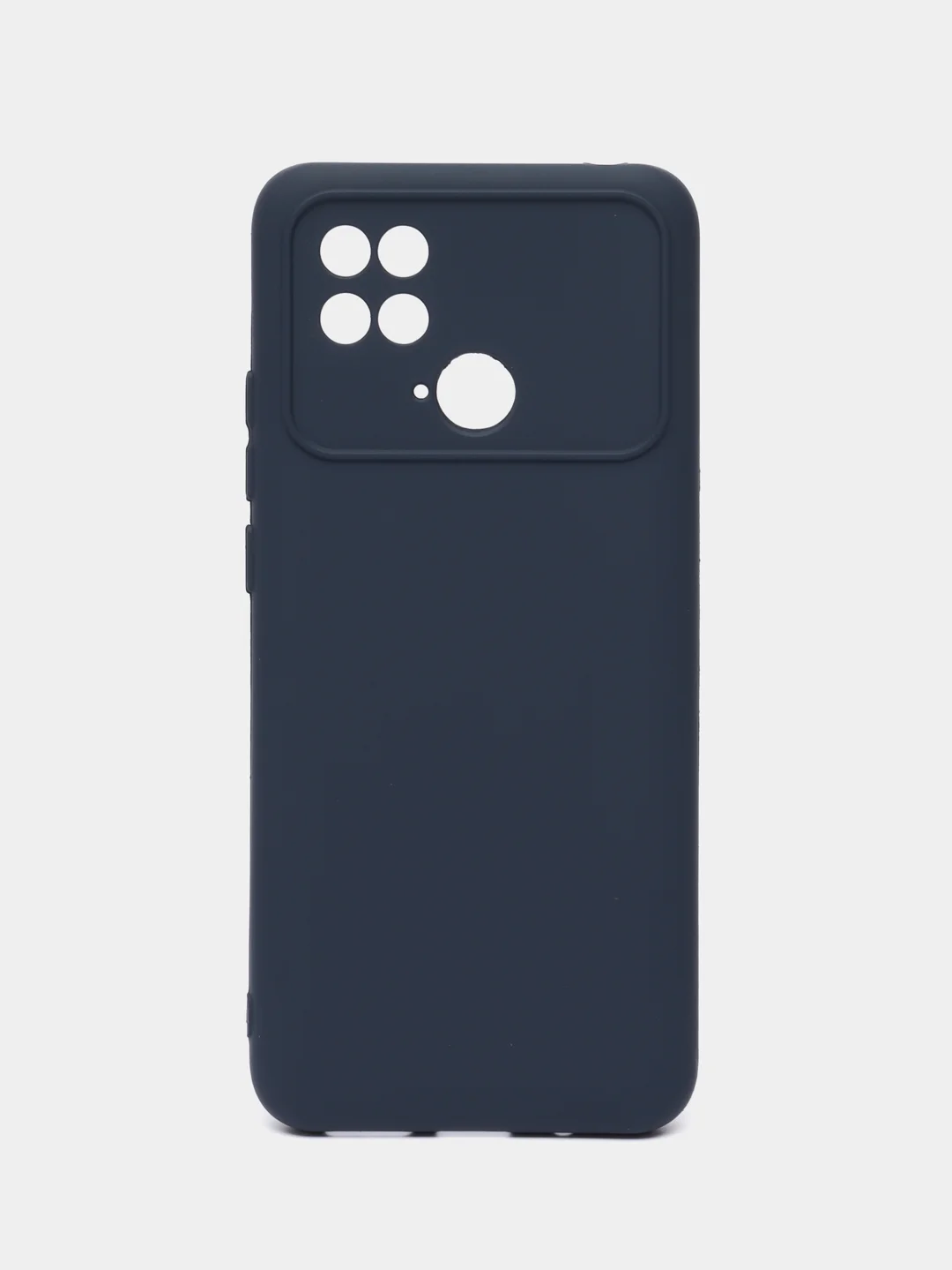 Синий меланж силиконовый чехол на Xiaomi Poco C40 ( Сяоми Поко С40 ) прозрачный , защита камеры