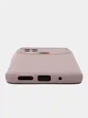 Сиреневый силиконовый чехол на Xiaomi Poco C40 ( Сяоми Поко С40 ) прозрачный , защита камеры