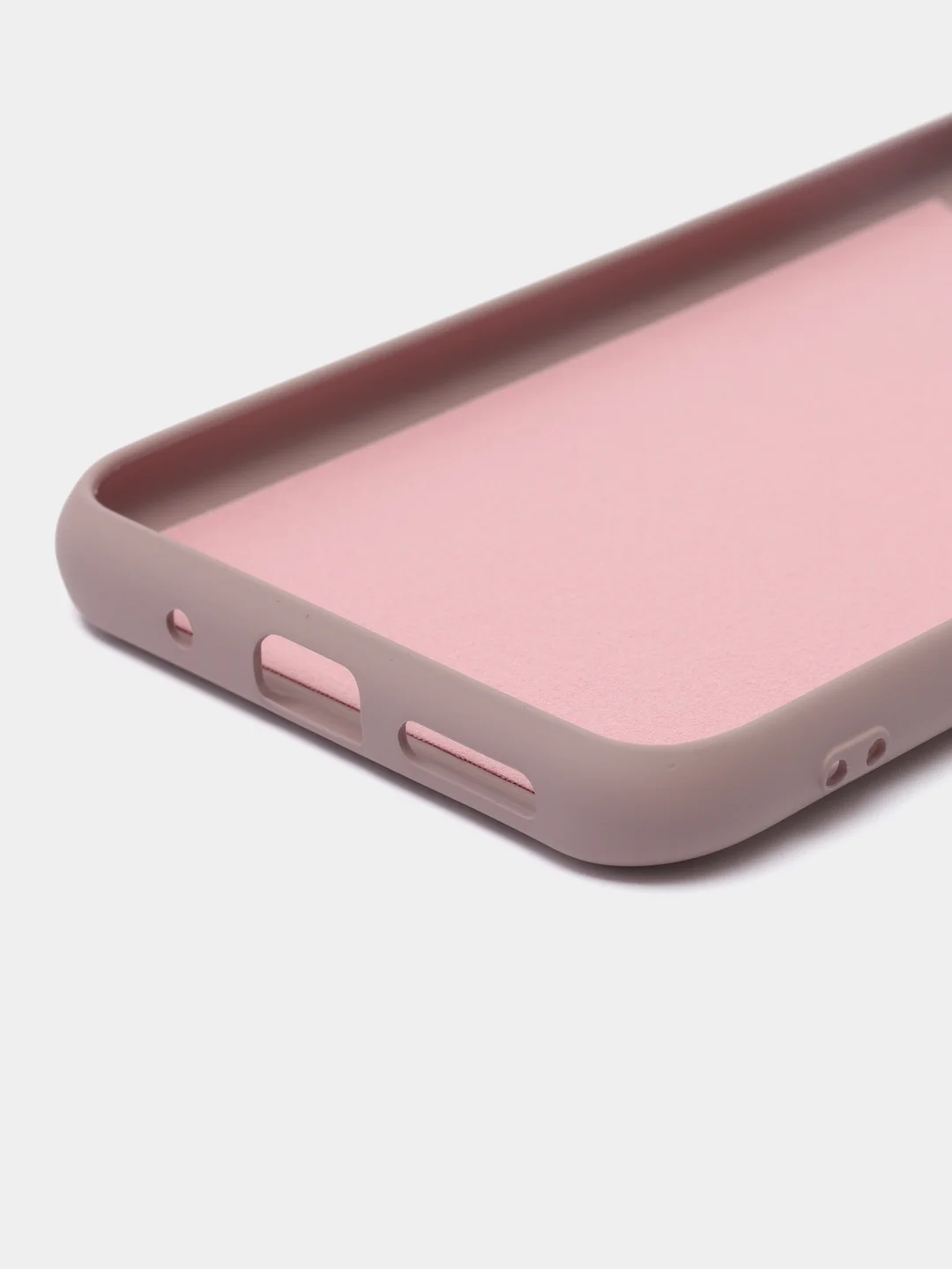 Сиреневый силиконовый чехол на Xiaomi Poco C40 ( Сяоми Поко С40 ) прозрачный , защита камеры