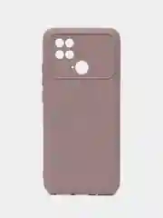 Сиреневый силиконовый чехол на Xiaomi Poco C40 ( Сяоми Поко С40 ) прозрачный , защита камеры
