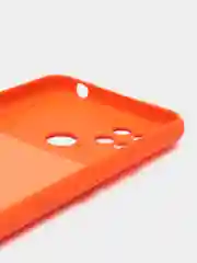 Оранжевый силиконовый чехол на Xiaomi Poco C40 ( Сяоми Поко С40 ) прозрачный , защита камеры