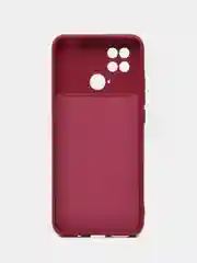 Марсала силиконовый чехол на Xiaomi Poco C40 ( Сяоми Поко С40 ) прозрачный , защита камеры