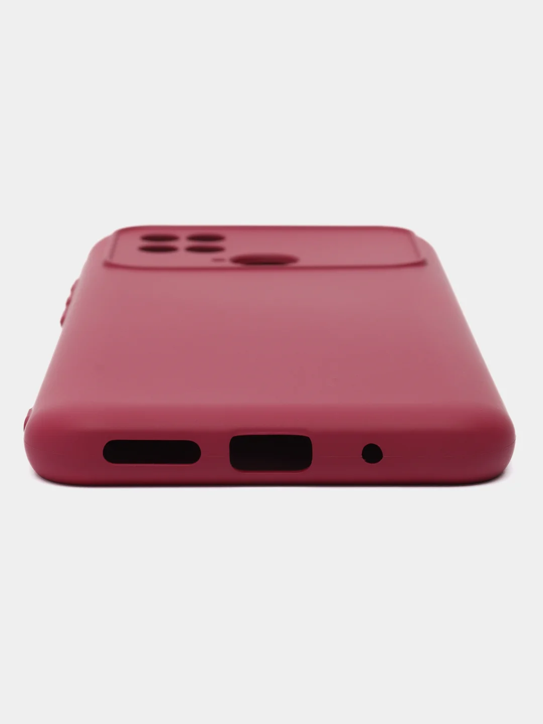 Марсала силиконовый чехол на Xiaomi Poco C40 ( Сяоми Поко С40 ) прозрачный , защита камеры