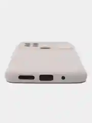 Бежевый меланж силиконовый чехол на Xiaomi Poco C40 ( Сяоми Поко С40 ) прозрачный , защита камеры