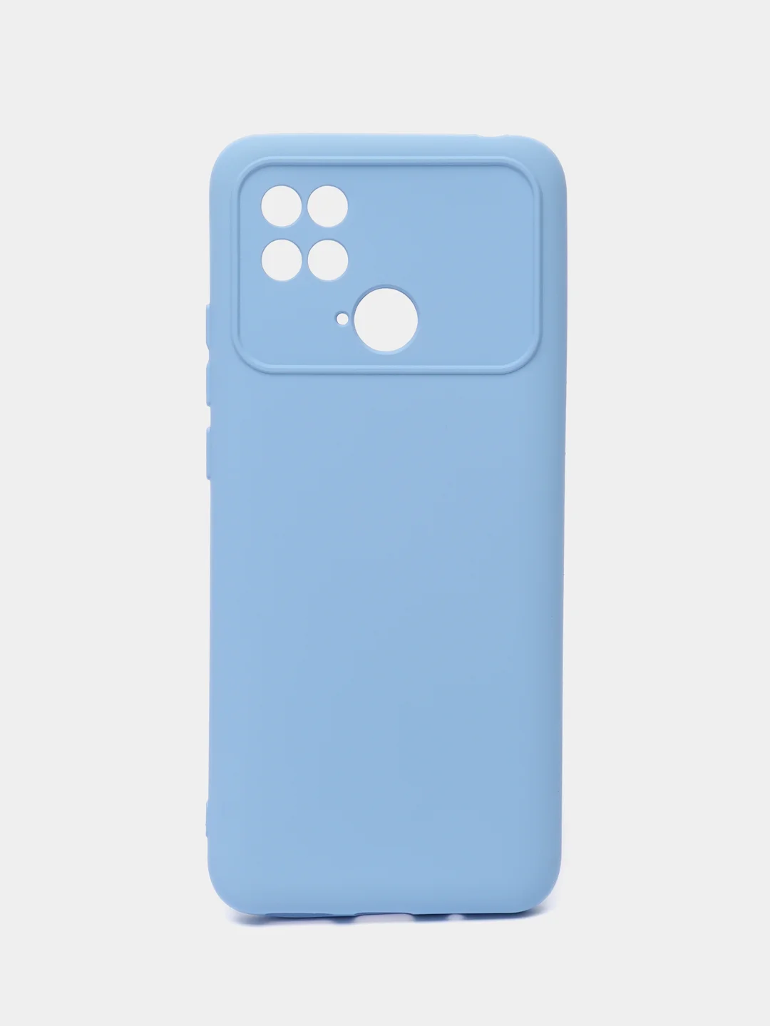 Лавандовый силиконовый чехол на Xiaomi Poco C40 ( Сяоми Поко С40 ) прозрачный , защита камеры