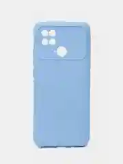 Лавандовый силиконовый чехол на Xiaomi Poco C40 ( Сяоми Поко С40 ) прозрачный , защита камеры