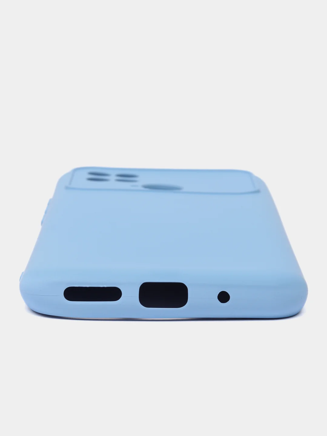 Лавандовый силиконовый чехол на Xiaomi Poco C40 ( Сяоми Поко С40 ) прозрачный , защита камеры