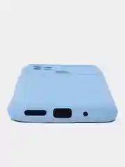 Лавандовый силиконовый чехол на Xiaomi Poco C40 ( Сяоми Поко С40 ) прозрачный , защита камеры