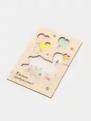 Аметистовый открытка деревянная, 10 х 14,5 см