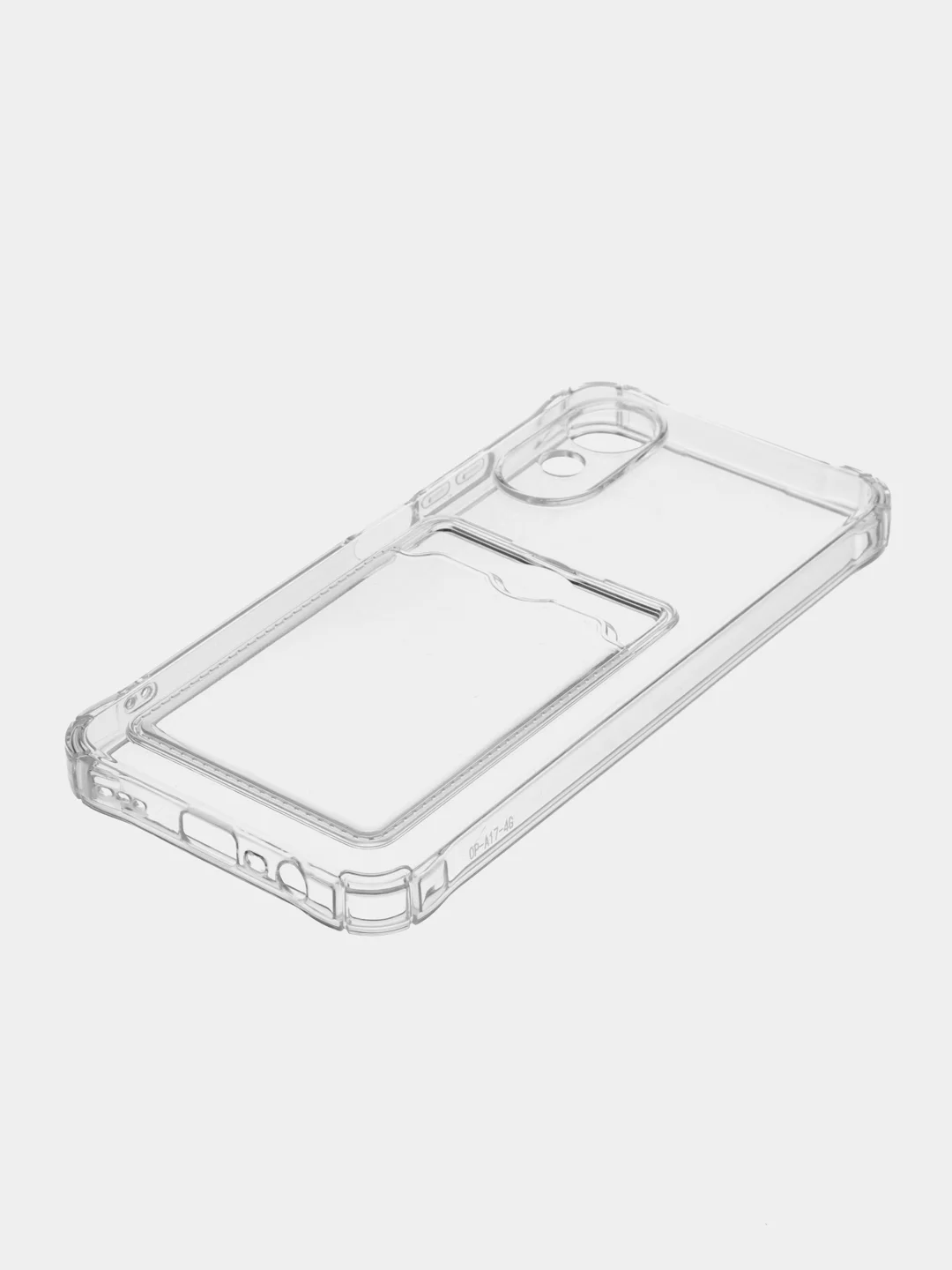 Прозрачный чехол для Oppo A17 / A17K, Оппо А17, А17К прозрачный, с карманом для карт