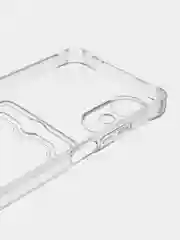 Прозрачный чехол для Oppo A17 / A17K, Оппо А17, А17К прозрачный, с карманом для карт