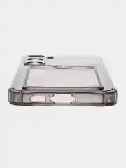Серый чехол для Samsung Galaxy S23 Plus, Самсунг Галакси С23 Плюс, с карманом, прозрачный