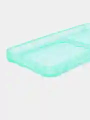 Бирюзовый чехол для Oppo A17 / A17K, Оппо А17, А17К прозрачный, с карманом для карт