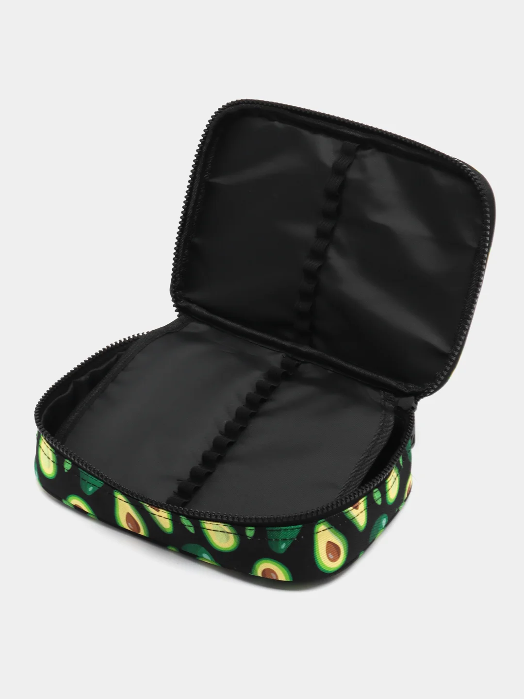 Пенал-косметичка школьный для ручек, карандашей, Brauberg, 1 отделение, Avocado, 270706