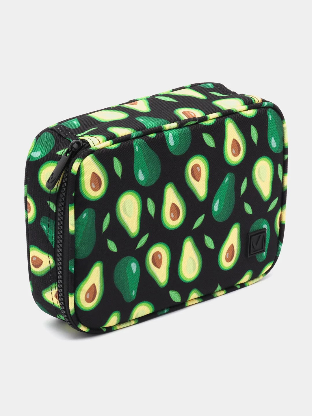 Пенал-косметичка школьный для ручек, карандашей, Brauberg, 1 отделение, Avocado, 270706