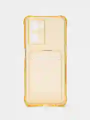 Золотой чехол для Oppo A57 4G, A77 4G, A77S (Оппо А57, А77 4 Джи) силиконовый, c защитой камеры
