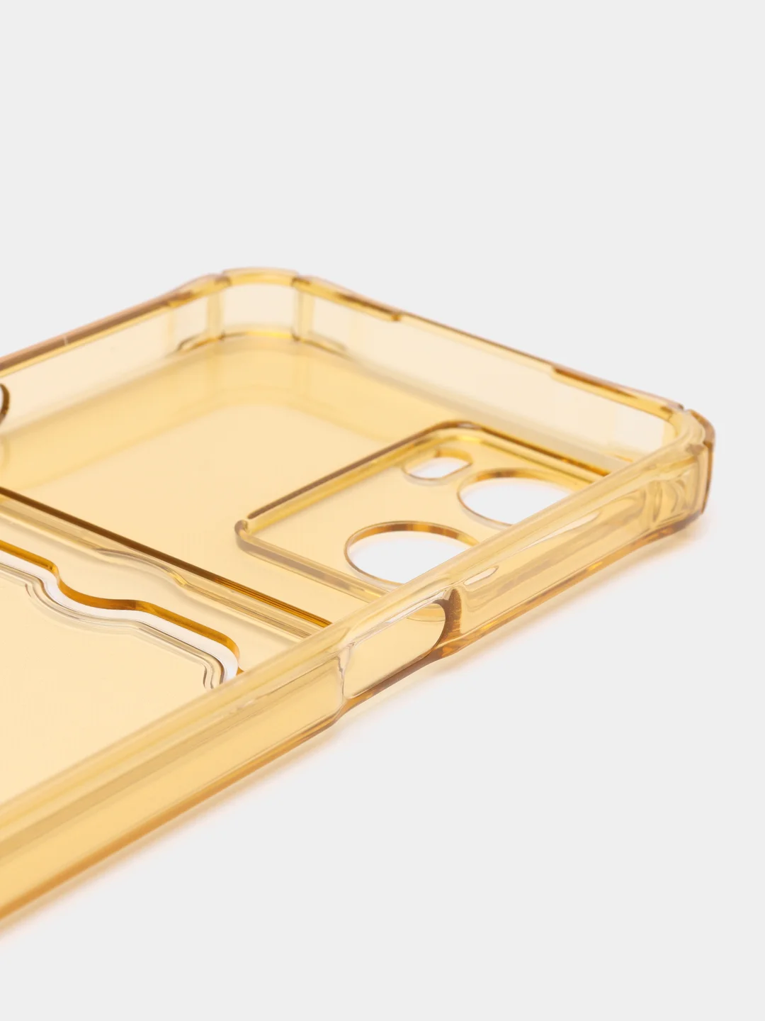 Золотой чехол для Oppo A57 4G, A77 4G, A77S (Оппо А57, А77 4 Джи) силиконовый, c защитой камеры