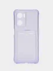 Фиолетовый чехол для Oppo A57 4G, A77 4G, A77S (Оппо А57, А77 4 Джи) силиконовый, c защитой камеры