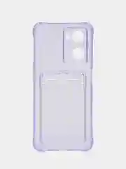 Фиолетовый чехол для Oppo A57 4G, A77 4G, A77S (Оппо А57, А77 4 Джи) силиконовый, c защитой камеры