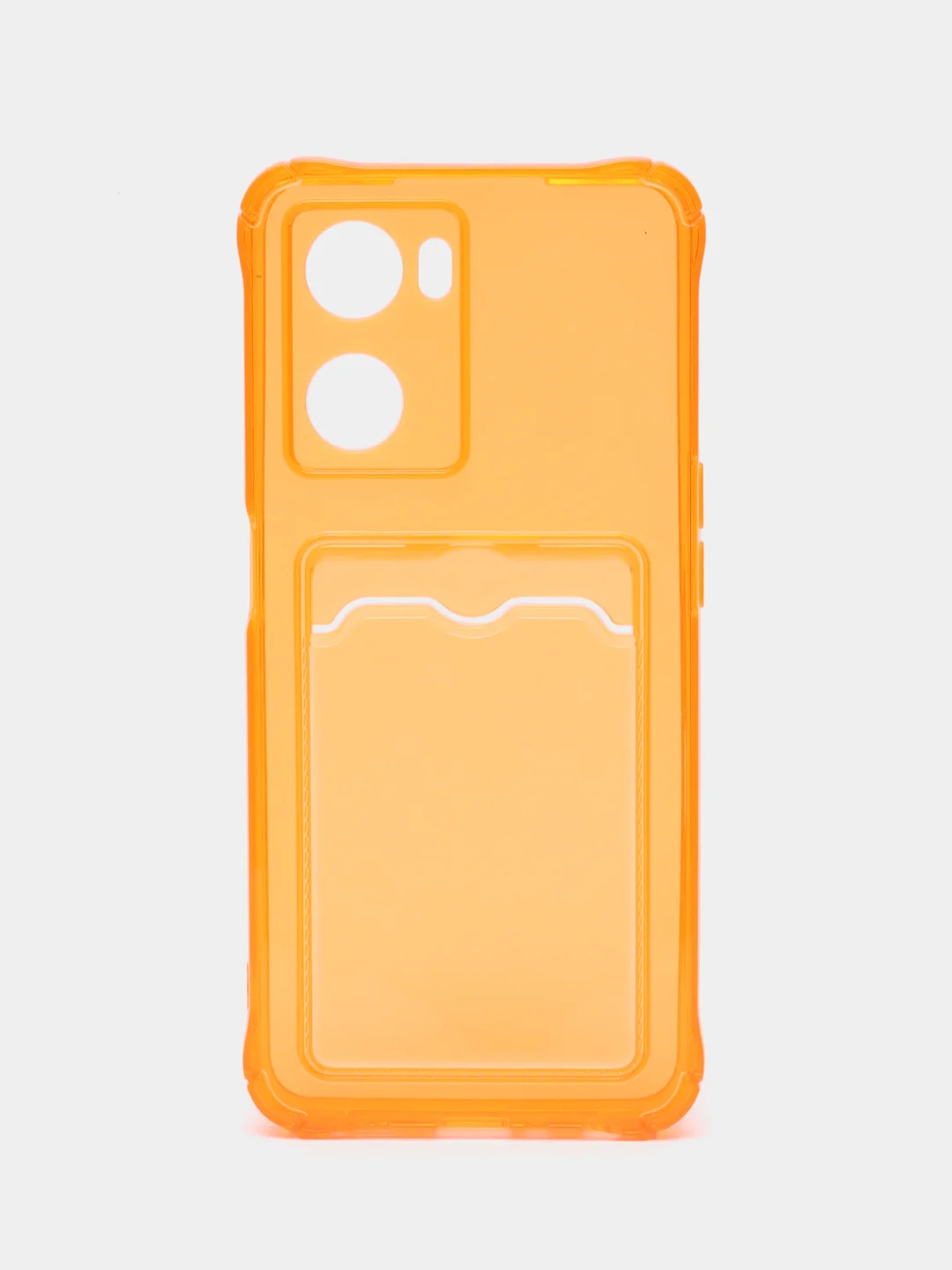 Оранжевый чехол для Oppo A57 4G, A77 4G, A77S (Оппо А57, А77 4 Джи) силиконовый, c защитой камеры