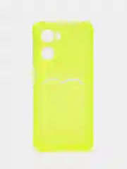 Желтый чехол для Oppo A57 4G, A77 4G, A77S (Оппо А57, А77 4 Джи) силиконовый, c защитой камеры