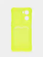 Желтый чехол для Oppo A57 4G, A77 4G, A77S (Оппо А57, А77 4 Джи) силиконовый, c защитой камеры